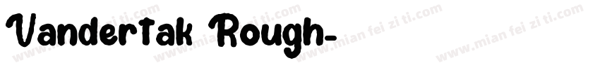 Vandertak Rough字体转换